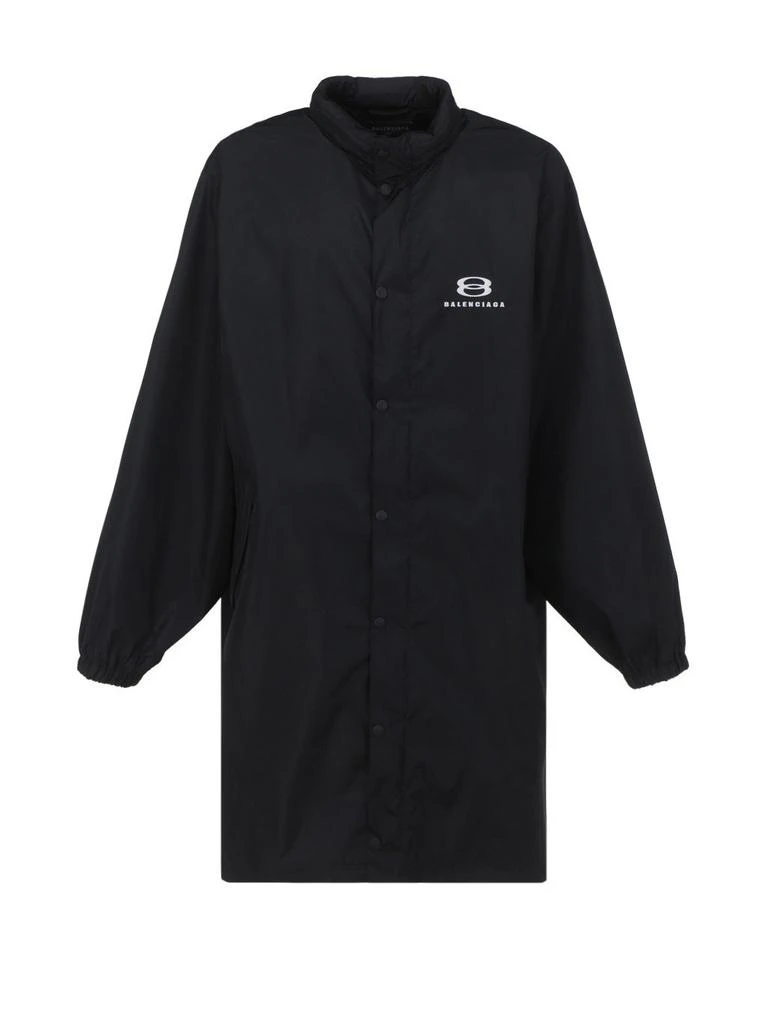 商品Balenciaga|Balenciaga Logo Intarsia Raincoat,价格¥16045,第1张图片