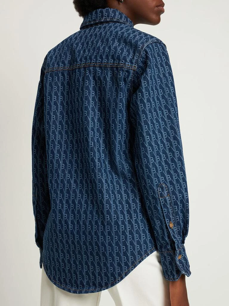 商品Victoria Beckham|Utility Monogram Cotton Denim Shirt,价格¥1499,第2张图片详细描述