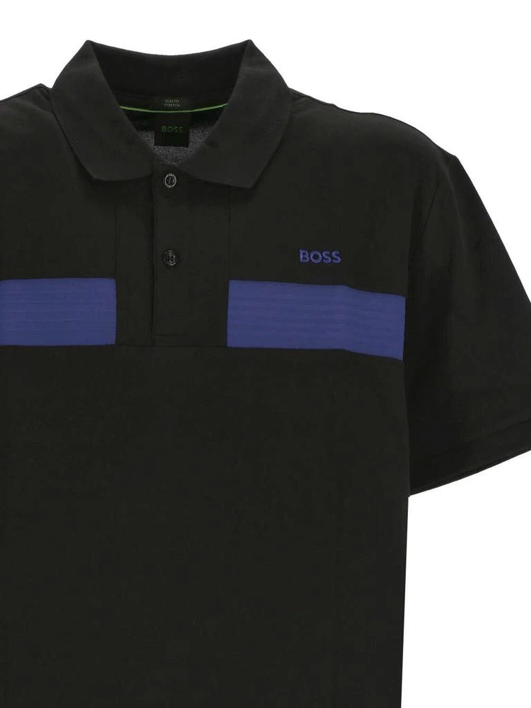 商品Hugo Boss|Hugo Boss Logo-Embroidered Short-Sleeved Polo Shirt,价格¥520,第3张图片详细描述