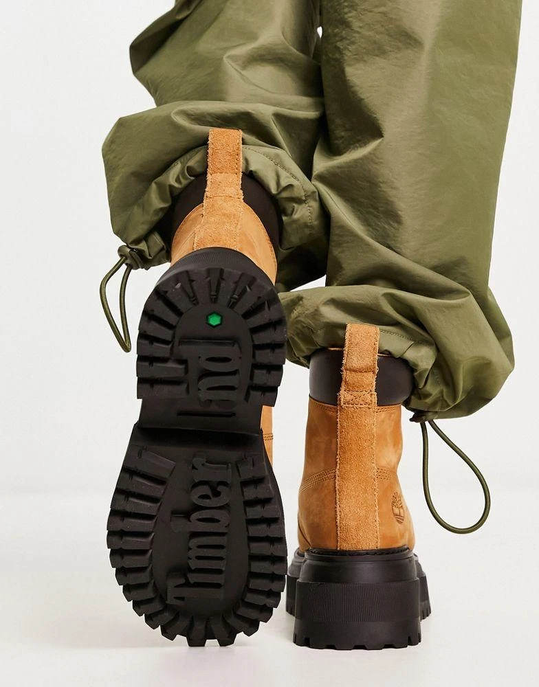 商品Timberland|Timberland sky 6inch boots in wheat nubuck leather,价格¥1467,第3张图片详细描述