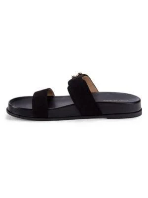 商品Stuart Weitzman|Joni Suede Flatform Sandals,价格¥1062,第4张图片详细描述