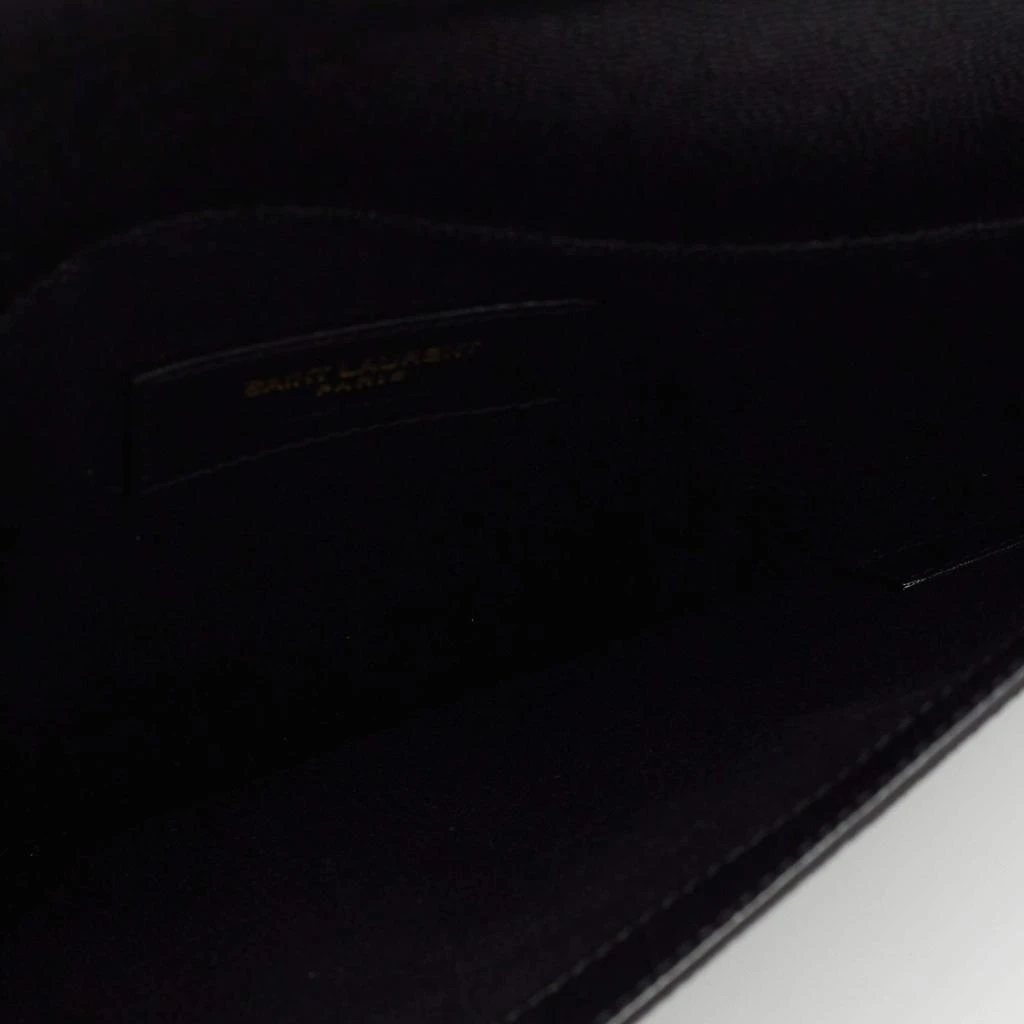 Saint Laurent Black Grained Leather Medium Uptown Clutch 商品