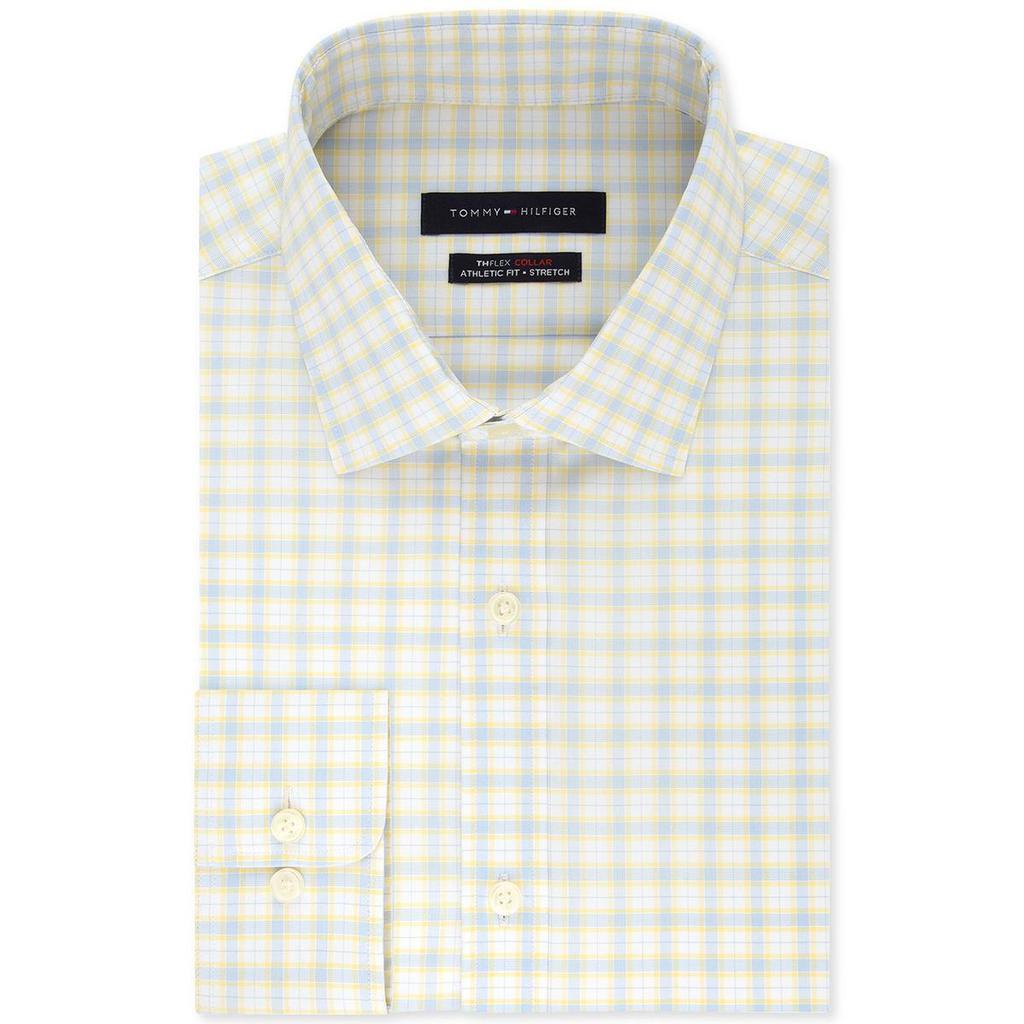 商品Tommy Hilfiger|Tommy Hilfiger Mens Check Print Athletic Fit Button-Down Shirt,价格¥126,第1张图片
