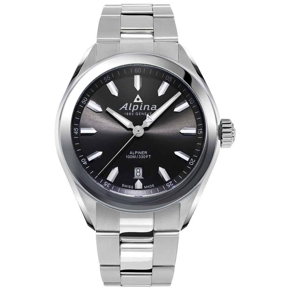 商品Alpina|Men's Swiss Alpiner Stainless Steel Bracelet Watch 42mm,价格¥7216,第1张图片