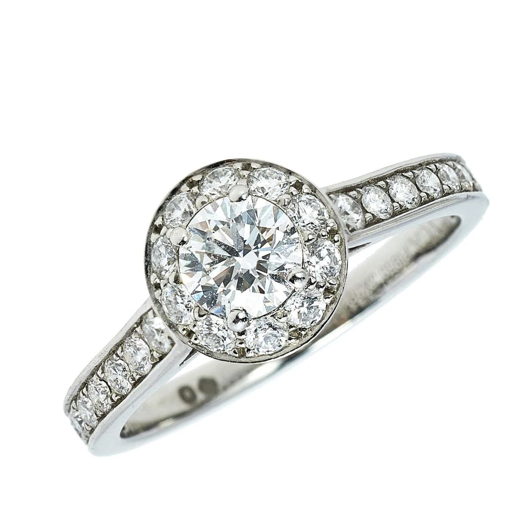 商品[二手商品] Van Cleef & Arpels|Van Cleef & Arpels Icone Solitare 0.32 ct Diamond Platinum Ring Size 50,价格¥27872,第3张图片详细描述
