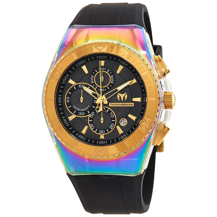 商品TechnoMarine|Cruise Chronograph Quartz Black Dial Men's Watch TM-115366,价格¥628,第1张图片