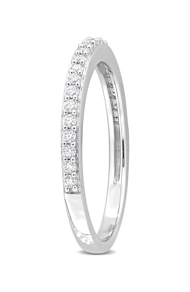 商品DELMAR|Sterling Silver Created Moissanite Band Ring,价格¥562,第4张图片详细描述