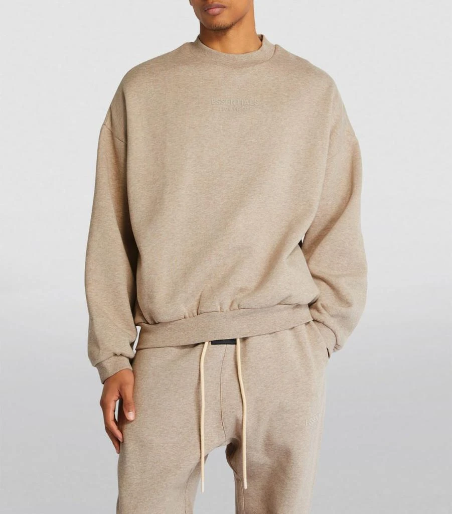 商品Essentials|Cotton-Blend Crew-Neck Sweater,价格¥908,第3张图片详细描述