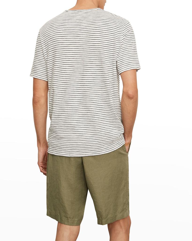 Men's Striped Slub T-Shirt商品第3张图片规格展示
