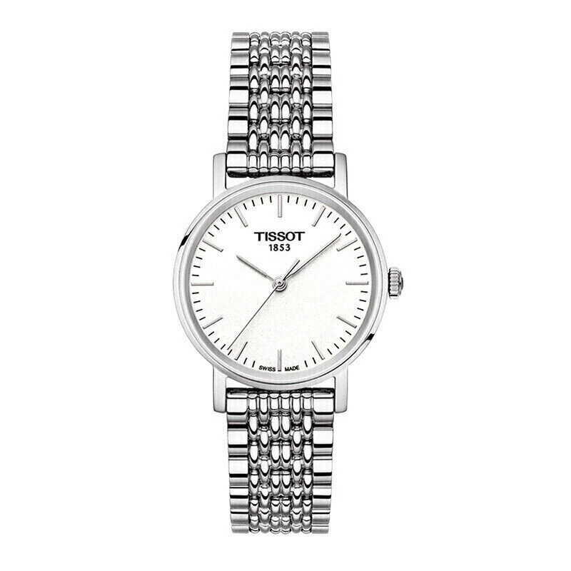 商品Tissot|瑞士天梭手表魅时系列时尚石英女士手表 银盘钢带T109.210.11.031.00（香港仓发货）,价格¥1481,第1张图片