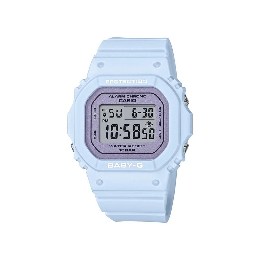 商品G-Shock|G-Shock Women's Digital Pastel Blue Resin Watch, 37.9mm, BGD565SC-2,价格¥668,第1张图片