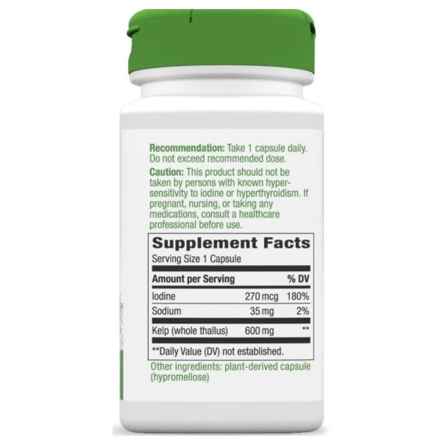商品Nature's Way|Kelp Vegan Capsules,价格¥96,第5张图片详细描述