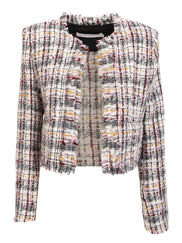 Iro Msita Cropped Open-Front Tweed Jacket商品第1张图片规格展示