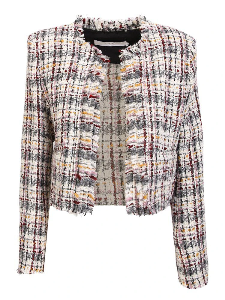 商品IRO|Iro Msita Cropped Open-Front Tweed Jacket,价格¥2113,第1张图片