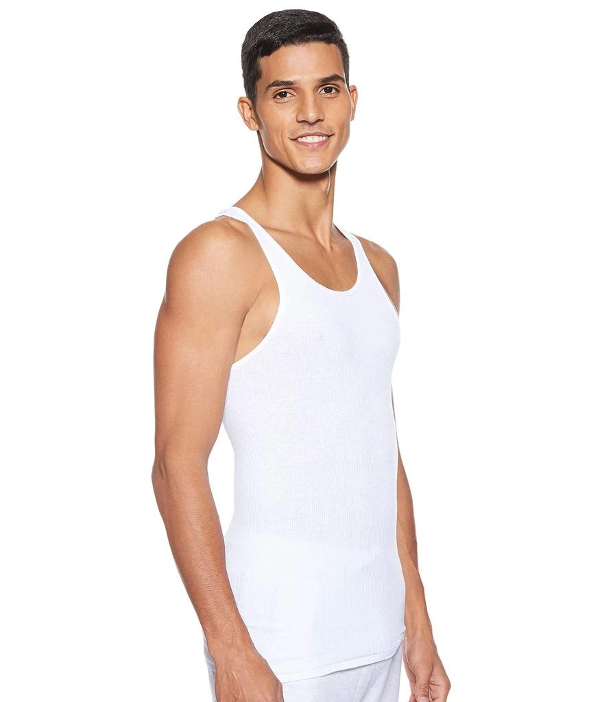 商品Hanes|Men's Tagless Cotton Tank Undershirt – Multiple Colors (White, Black/Grey),价格¥87,第2张图片详细描述