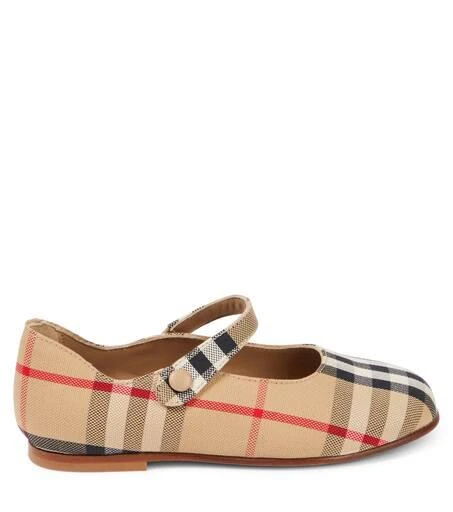 商品Burberry|Burberry Check Mary Jane flats,价格¥3018,第4张图片详细描述