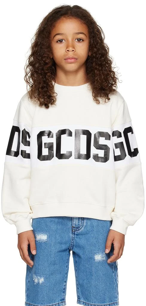 商品GCDS|Kids White Band Sweatshirt,价格¥480,第1张图片