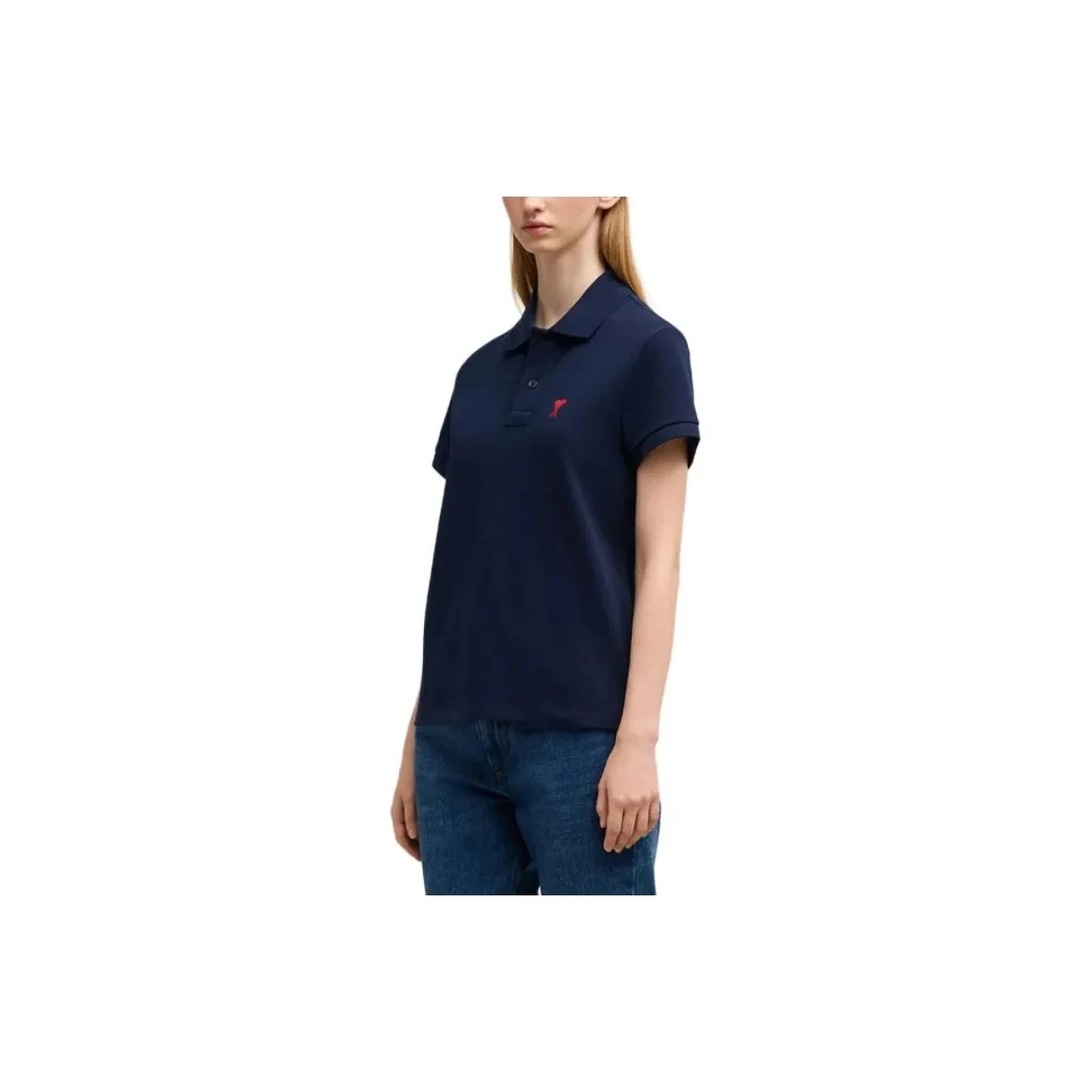 AMIPARIS Logo字母印花Polo领修身短袖Polo衫 男女同款 商品