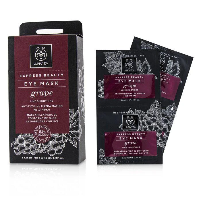 商品Apivita|艾蜜塔  葡萄籽淡纹抗皱眼膜 6x(2x2ml),价格¥276,第2张图片详细描述