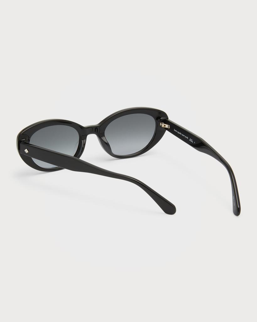 商品Kate Spade|crystals oval eco-acetate sunglasses,价格¥1042,第4张图片详细描述