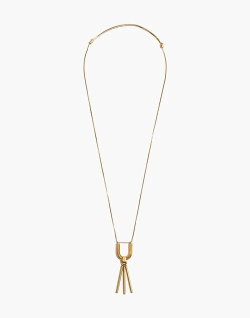 商品Madewell|Curvelink Pendant Necklace,价格¥275,第2张图片详细描述