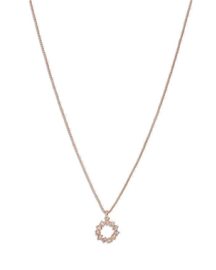 商品Ted Baker London|Crystal Hoop Pendant Necklace, 18",价格¥307,第1张图片