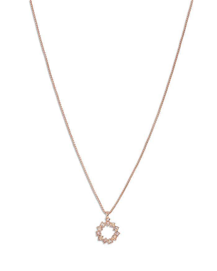 商品Ted Baker London|Crystal Hoop Pendant Necklace, 18",价格¥294,第3张图片详细描述
