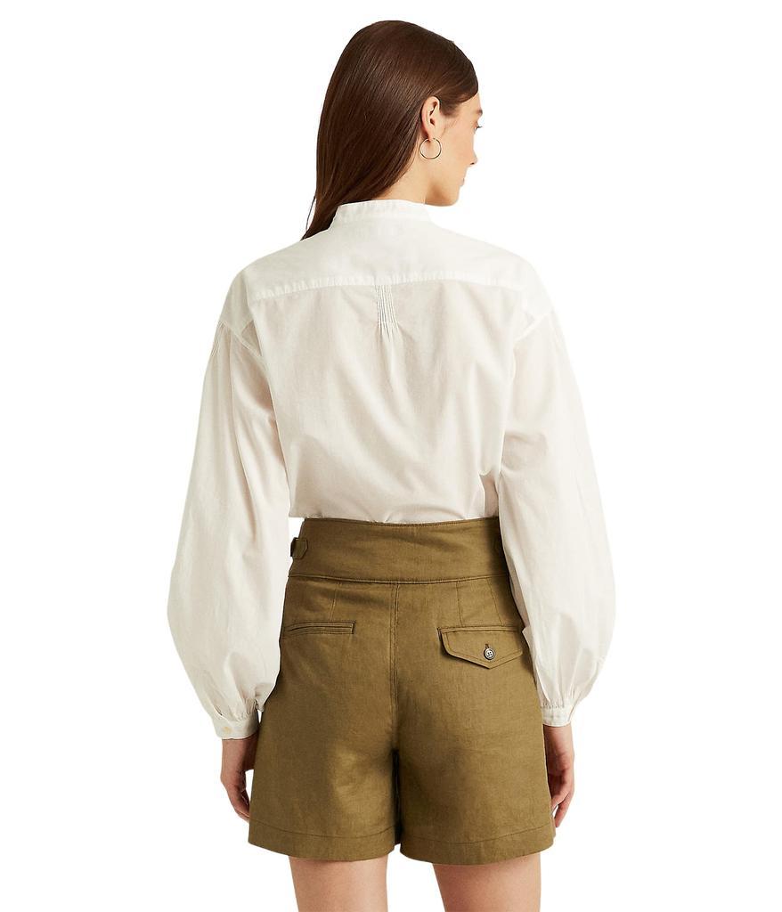 商品Ralph Lauren|Cotton Voile Blouson-Sleeve Blouse,价格¥422,第4张图片详细描述