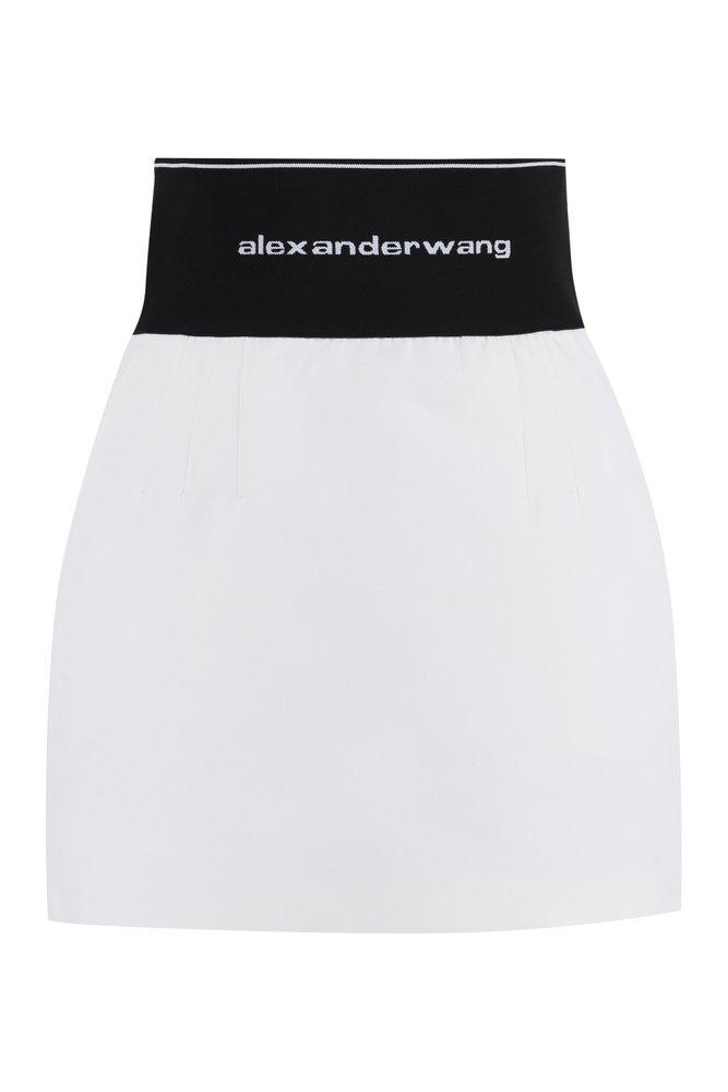 商品Alexander Wang|Alexander Wang High Waist A-Line Mini Skirt,价格¥3038-¥3524,第1张图片