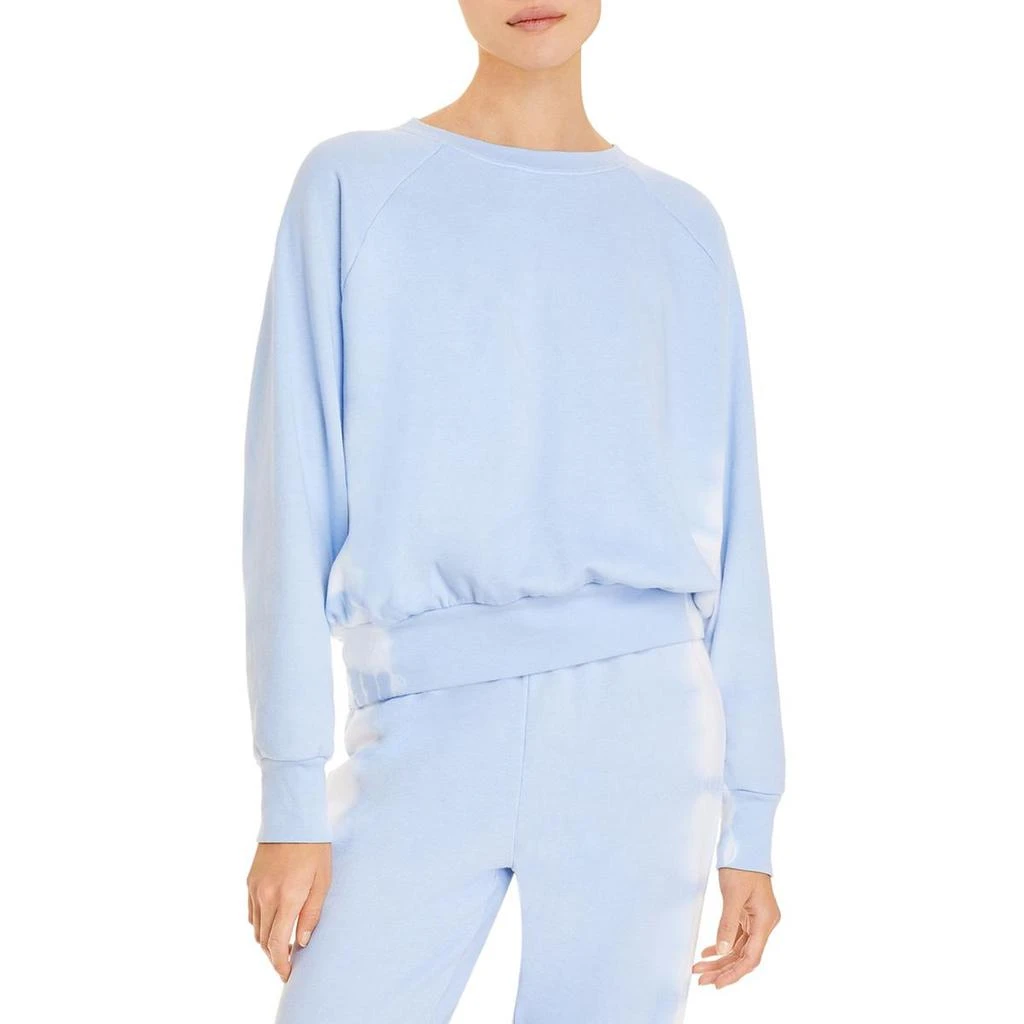 商品AQUA|Aqua Womens Linear Crop Crewneck Sweatshirt,价格¥61,第1张图片