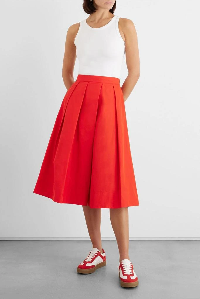 商品IRIS & INK|Moriam pleated taffeta midi skirt,价格¥578,第2张图片详细描述