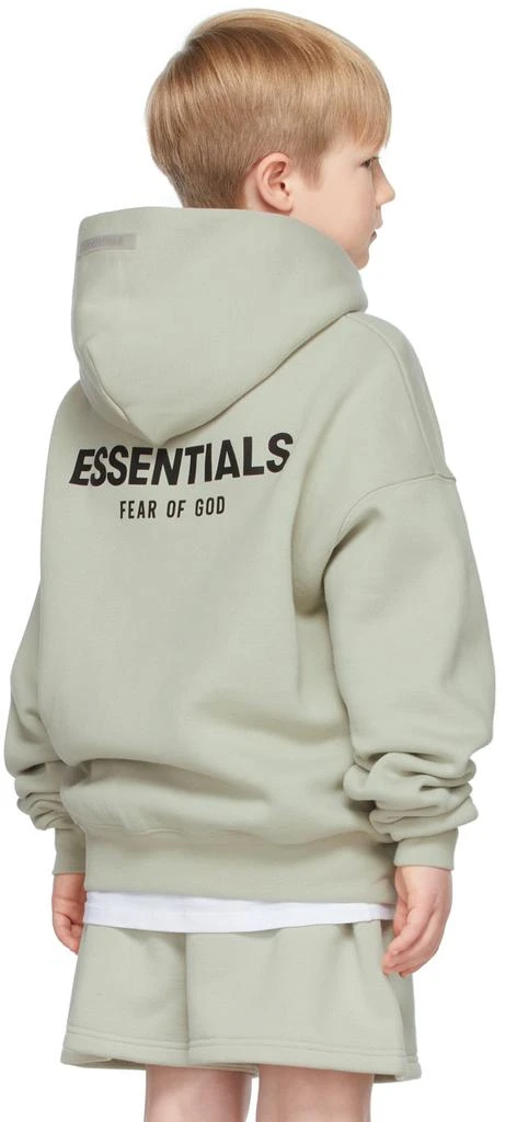 商品Essentials|SSENSE独家儿童绿色套头连帽衫,价格¥366,第4张图片详细描述