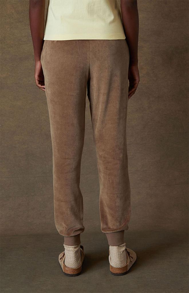 Women's Wood Velour Sweatpants商品第4张图片规格展示