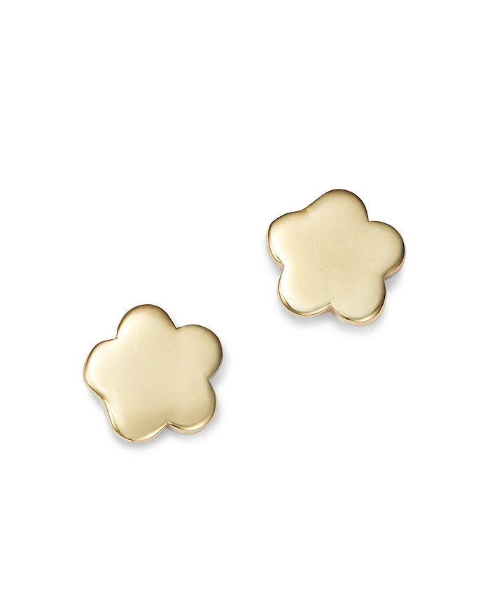 商品Moon & Meadow|14K Yellow Gold Flower Stud Earrings,价格¥657,第1张图片