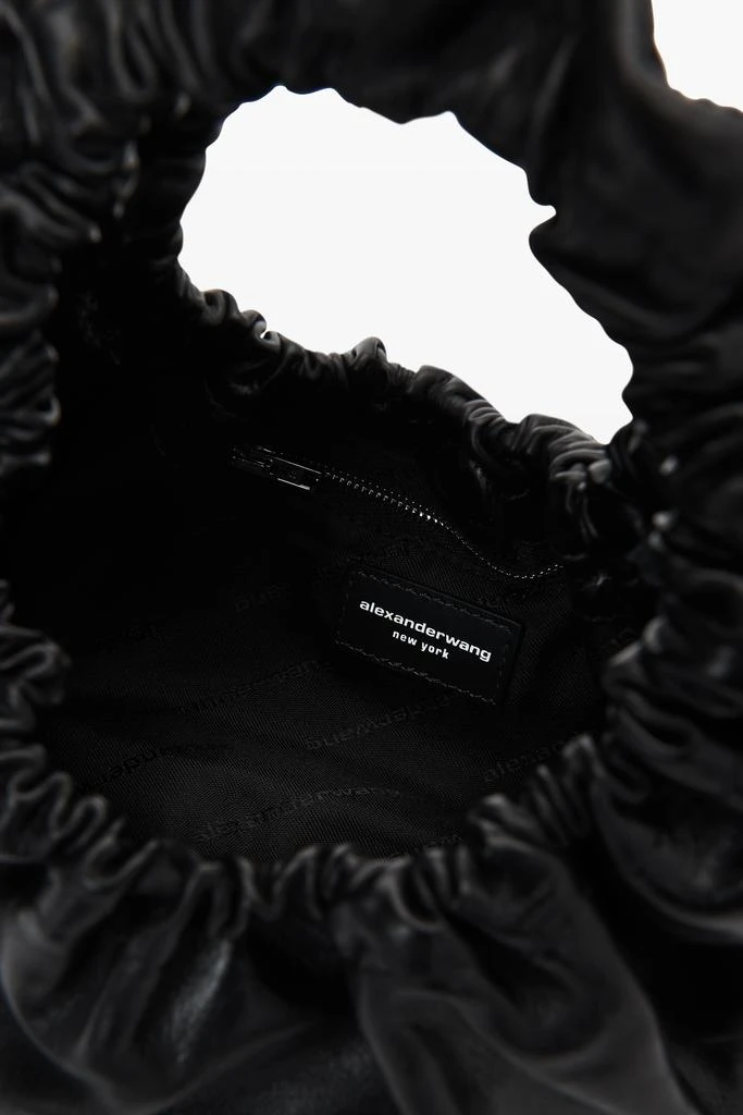 商品Alexander Wang|Crescent  Small Crackle Patent Leather Handle Bag W/logo,价格¥4372,第4张图片详细描述