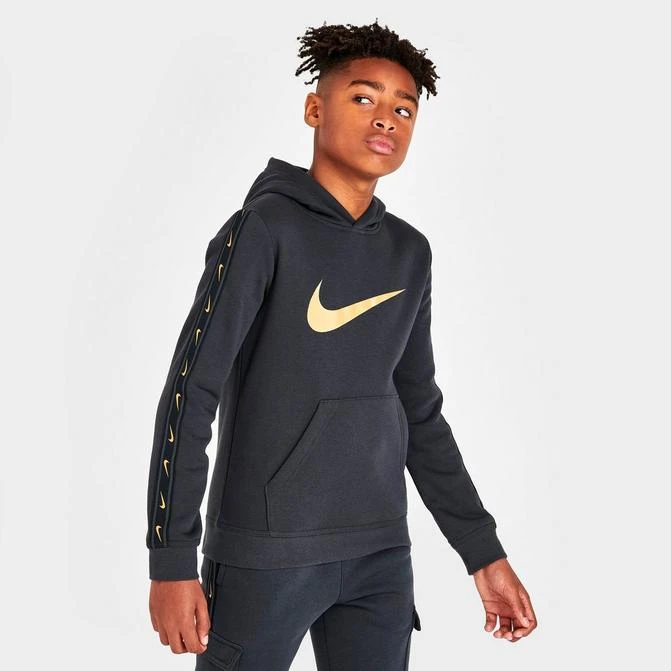 商品NIKE|Boys' Nike Sportswear Repeat Taped Fleece Pullover Hoodie,价格¥149,第1张图片