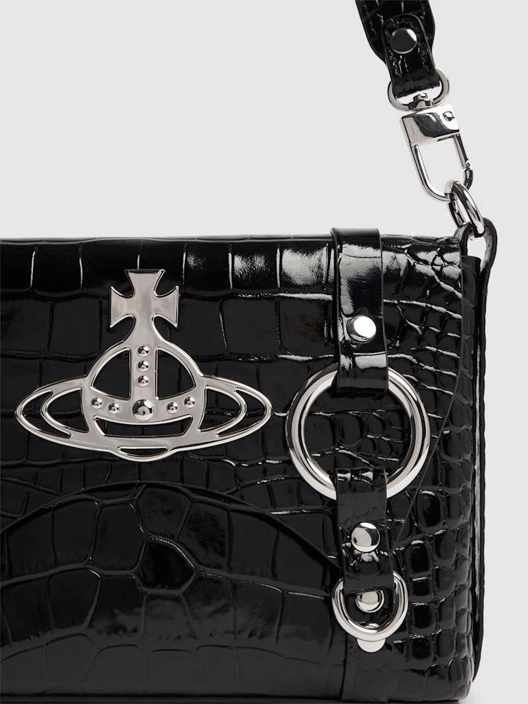 商品Vivienne Westwood|Kim鳄鱼压纹皮革斜挎包,价格¥5404,第4张图片详细描述
