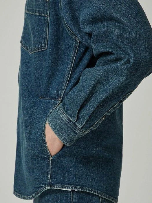 商品CUSTOMELLOW|Raymond 4 Pockets Denim Over Shirt,价格¥2378,第3张图片详细描述