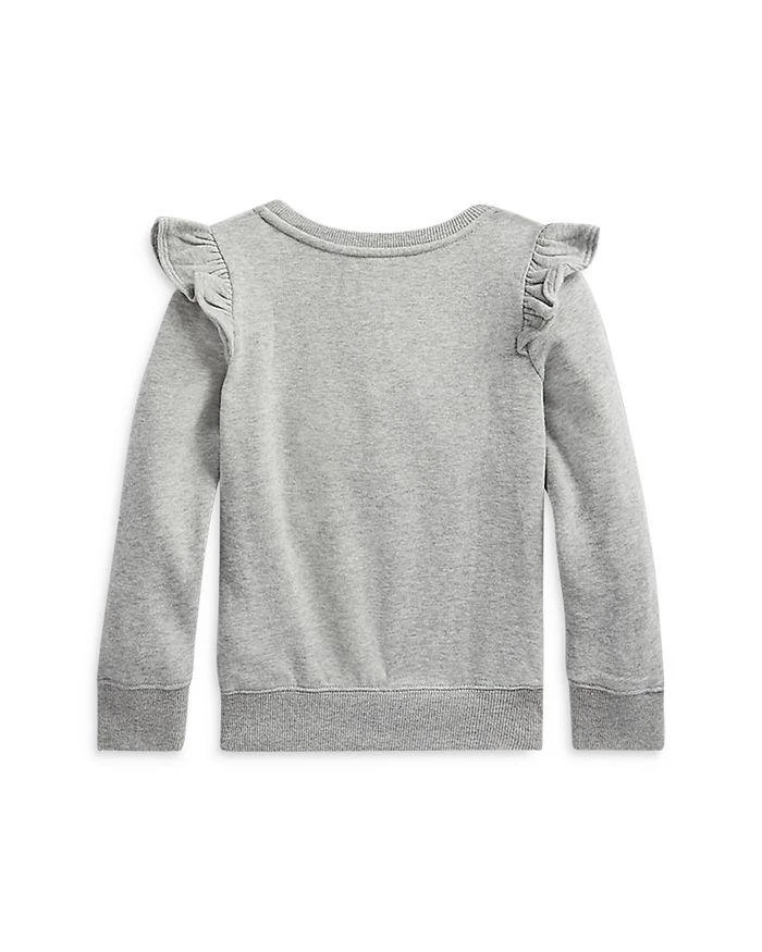 商品Ralph Lauren|Girls' Ruffled Fleece Sweatshirt - Little Kid,价格¥175,第2张图片详细描述