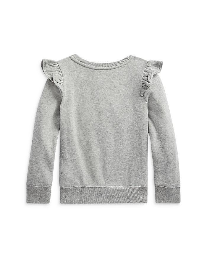 商品Ralph Lauren|Girls' Ruffled Fleece Sweatshirt - Little Kid,价格¥166,第4张图片详细描述