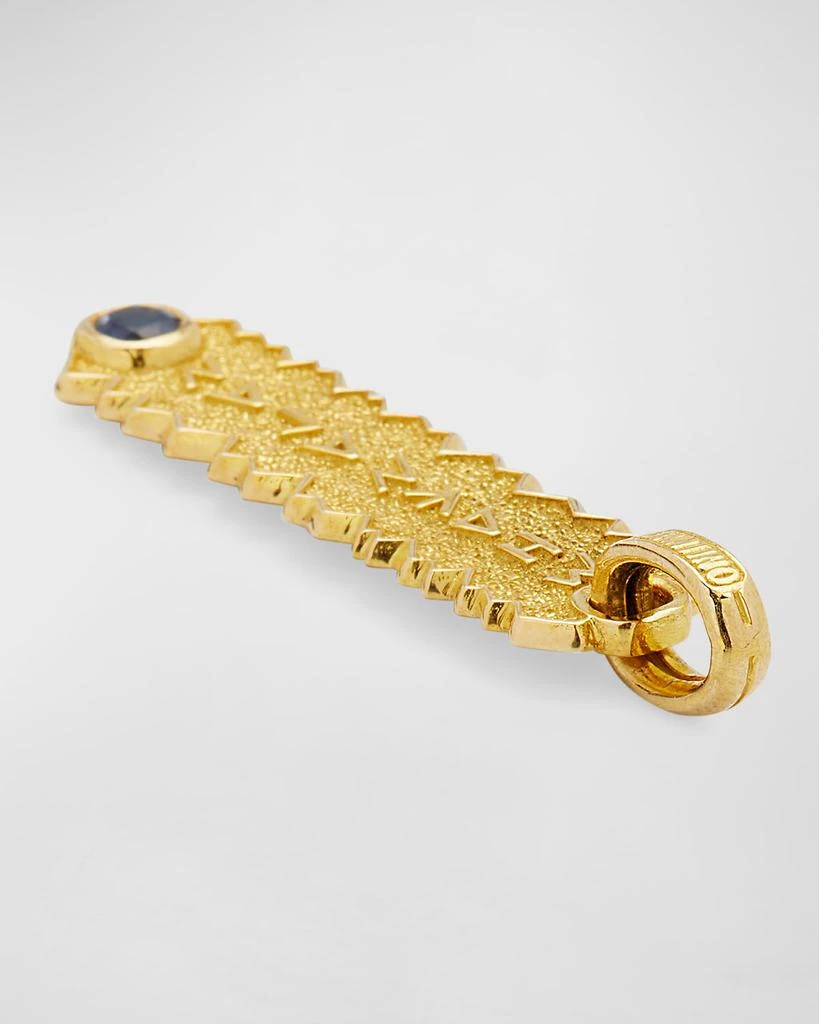 商品Konstantino|Men's 18K Yellow Gold Sapphire Pendant,价格¥10088,第4张图片详细描述