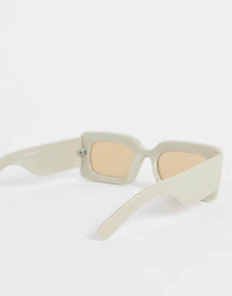 商品ASOS|ASOS DESIGN frame chunky square sunglasses with colour block bevel  - MULTI,价格¥56,第2张图片详细描述