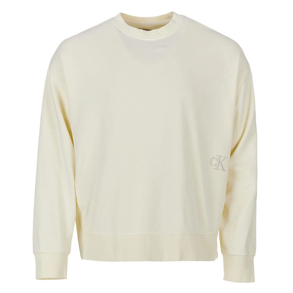 商品Calvin Klein|Calvin Klein Men's Relaxed GMT Dye Terry Crew,价格¥174,第1张图片