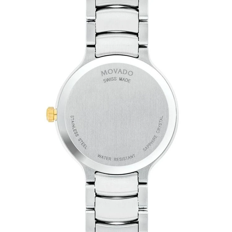 商品Movado|Women's Swiss Luno Diamond Accent Two-Tone Stainless Steel Bracelet Watch 32mm 0607056,价格¥7745,第3张图片详细描述