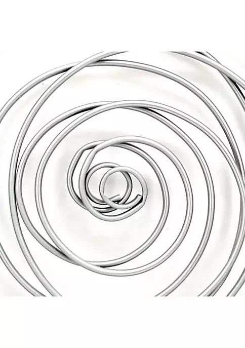商品Duna Range|Range Contemporary Metal Wall Decor With Irregular Spiral Shape Silver,价格¥777,第3张图片详细描述