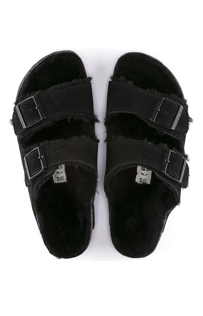(75266) Arizona Shearling Sandals - Black商品第5张图片规格展示