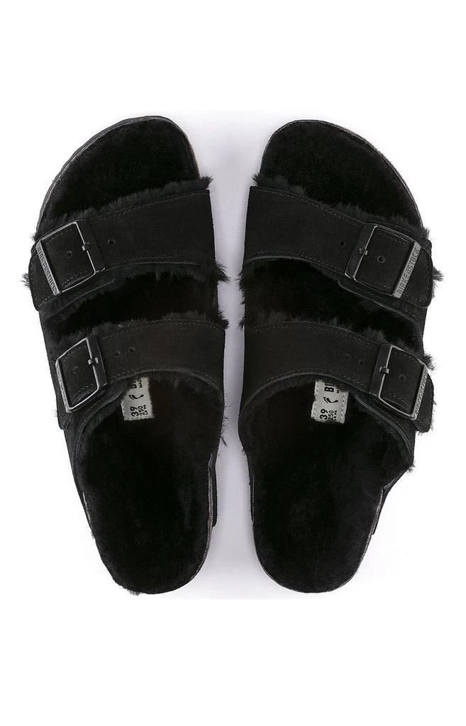 商品Birkenstock|(75266) Arizona Shearling Sandals - Black,价格¥578,第5张图片详细描述