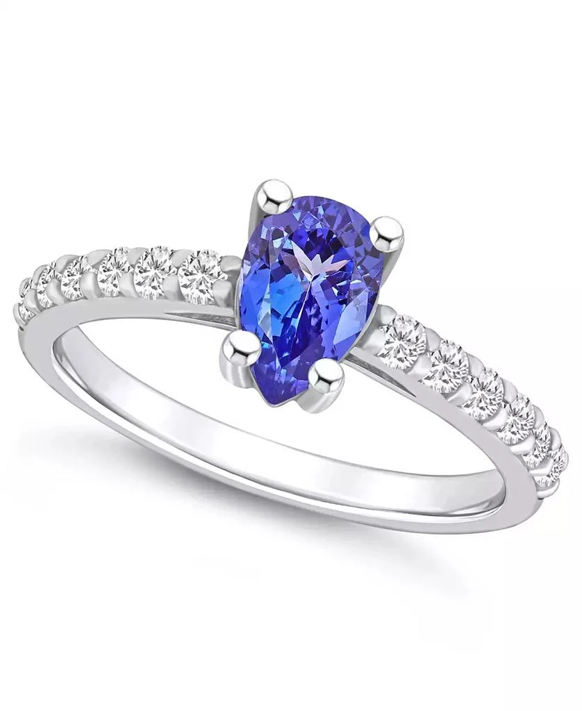 商品Macy's|Tanzanite (7/8 Ct. t.w.) and Diamond (1/3 Ct. t.w.) Ring,价格¥7717,第1张图片