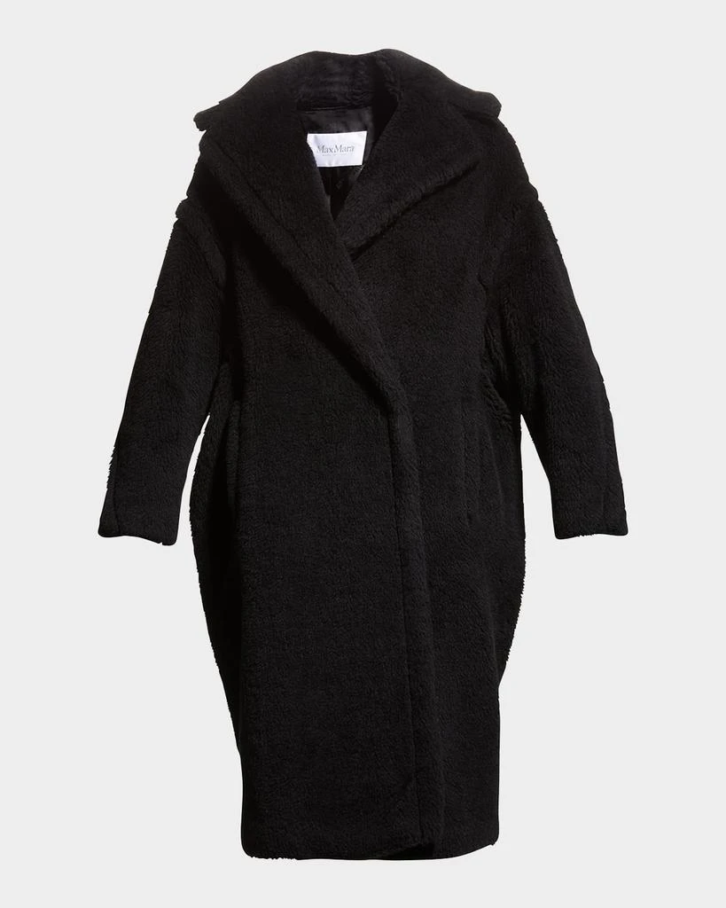 商品Max Mara|Alpaca-Silk Teddy Knit Coat, Black,价格¥34150,第1张图片