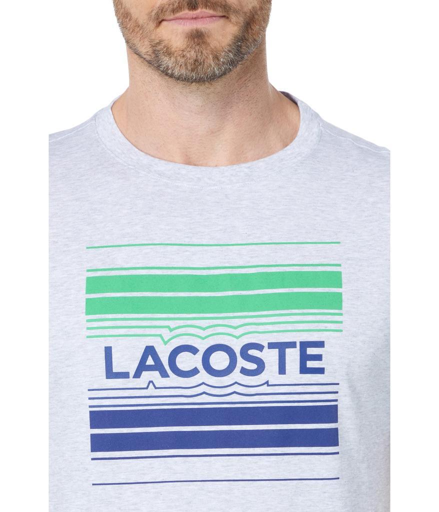 商品Lacoste|Short Sleeve Graphic Large Lacoste Center Chest Tee,价格¥290-¥431,第5张图片详细描述